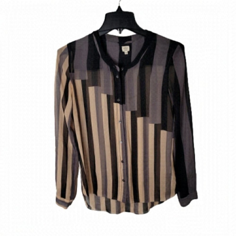 Wilfred Aritzia Silk sheer blouse